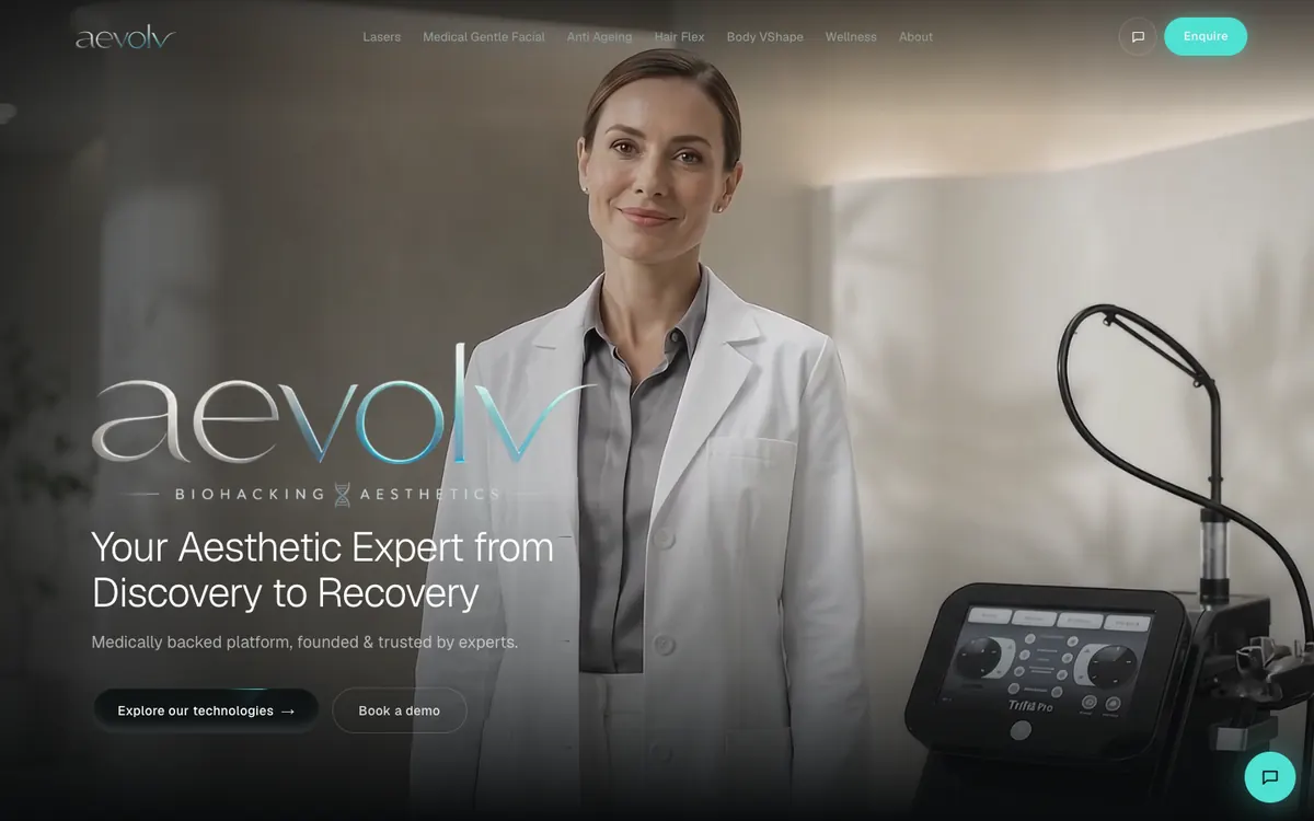 AEVOLV — website built by Wevia
