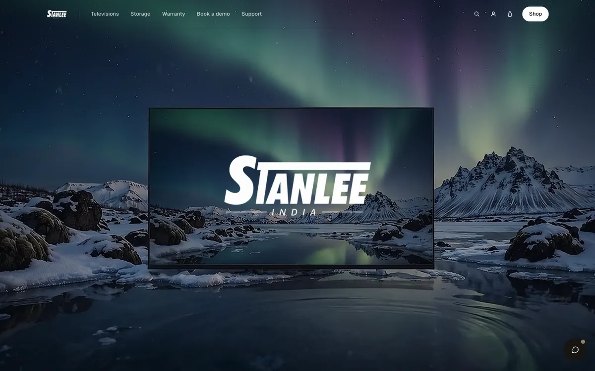Stanlee India — premium TV brand site built by Wevia